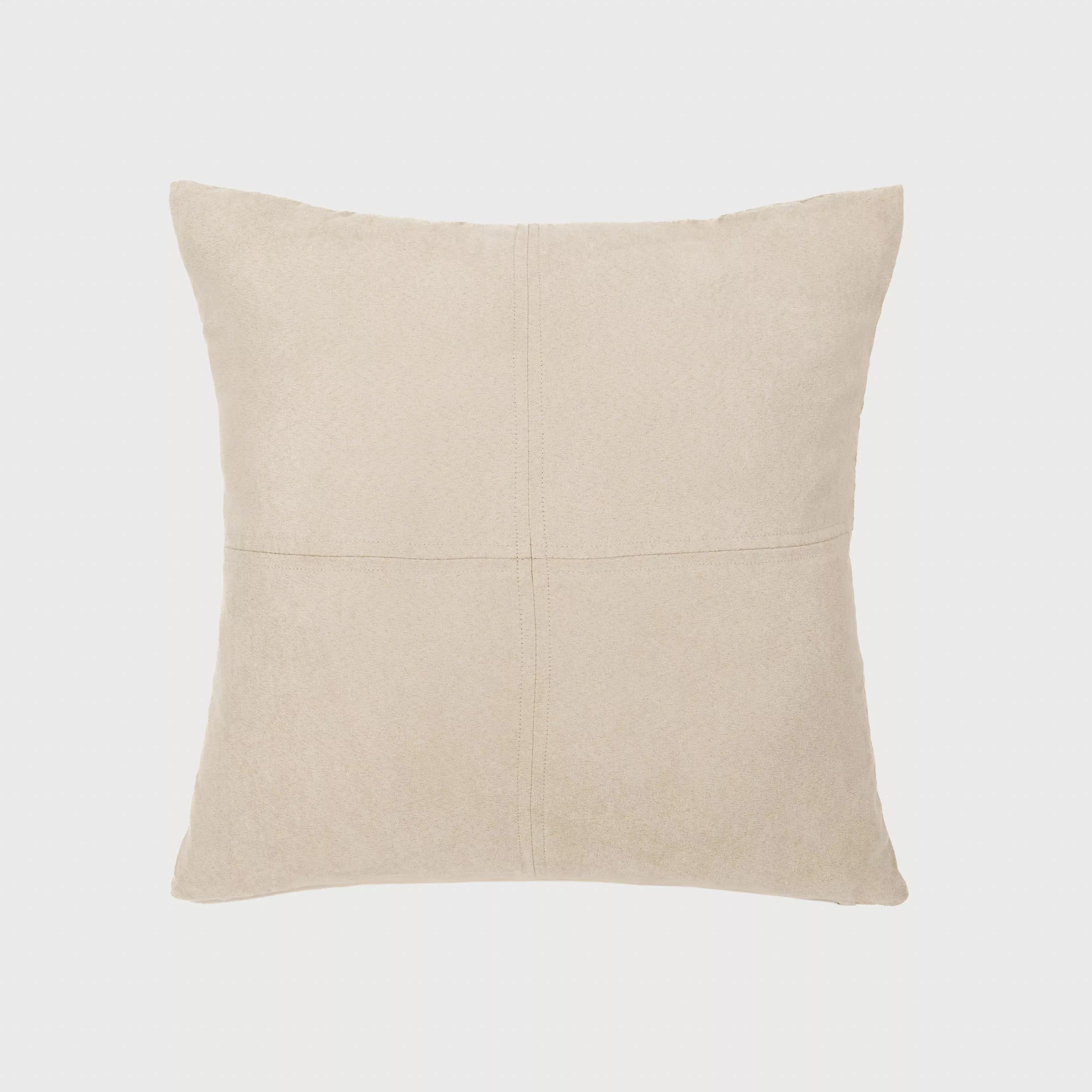 Almofada quadrada em camurça macia - capa + enchimento