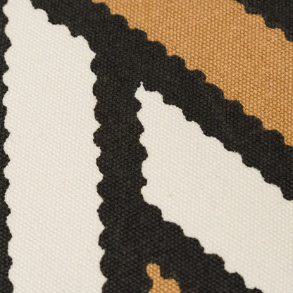 Almofada quadrada de algodão liso bicolor com estampa de diamante, 45x45 cm - capa + enchimento