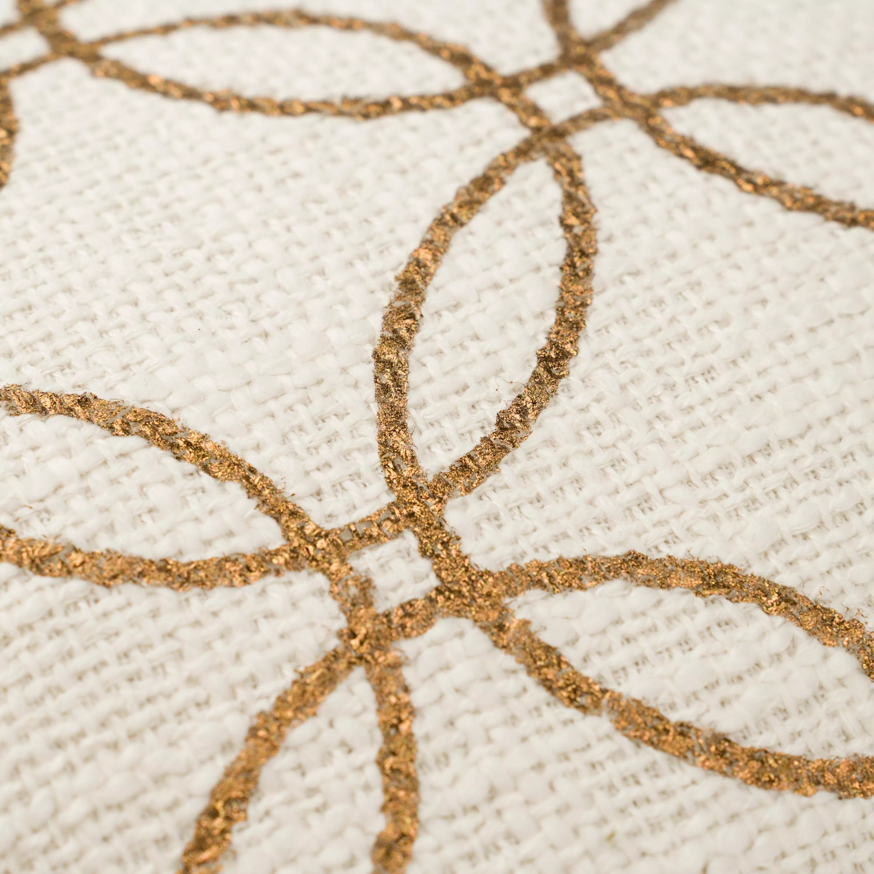 Almofada quadrada de algodão, formato circular liso, 45x45 cm - capa + enchimento