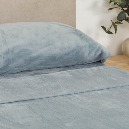 Conjunto de lençóis lisos de lã coral