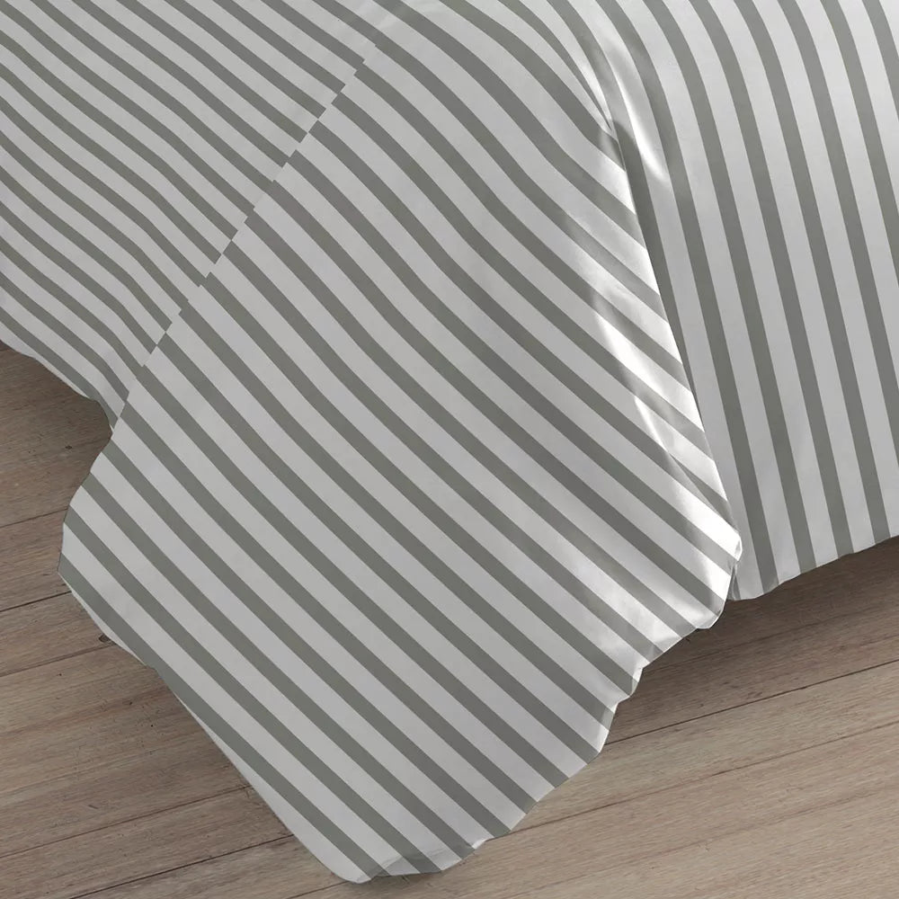 Capa de edredom Raya Aviles em percal verde militar