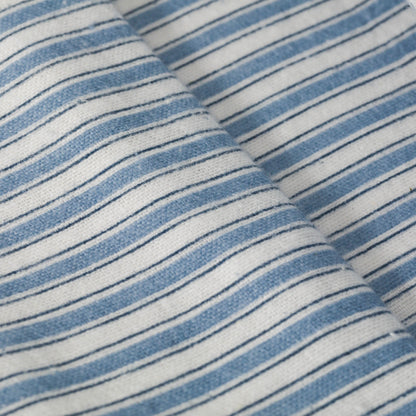 Conjunto de lençóis de flanela listrada azul Ferdinand