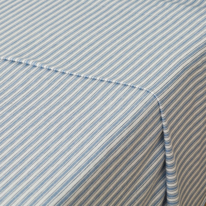 Conjunto de lençóis de flanela listrada azul Ferdinand