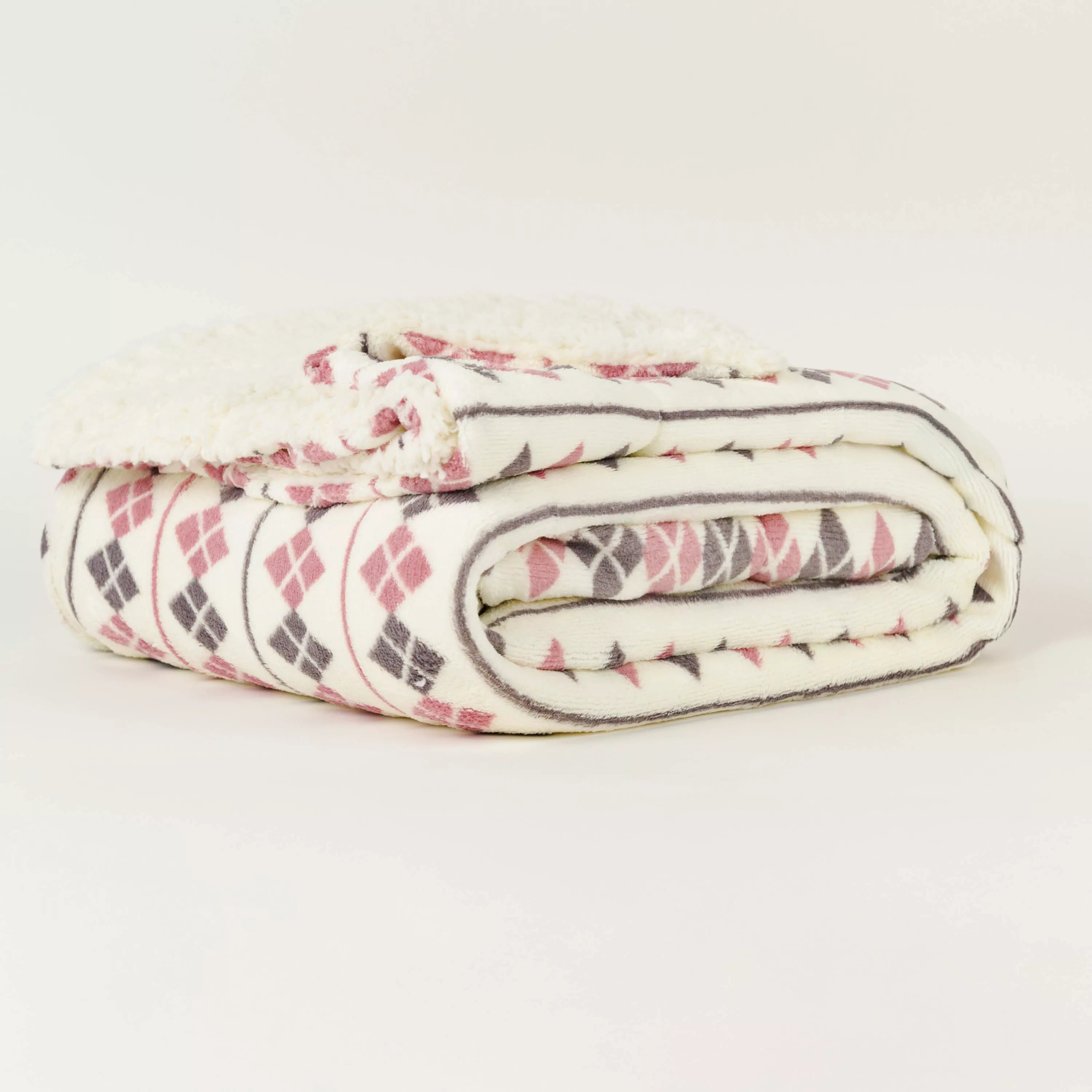 Manta Sherpa cor malva Casimira