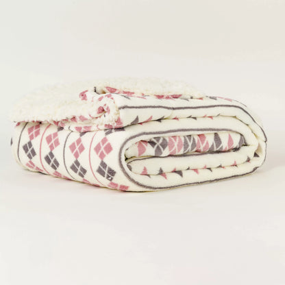 Manta Sherpa cor malva Casimira