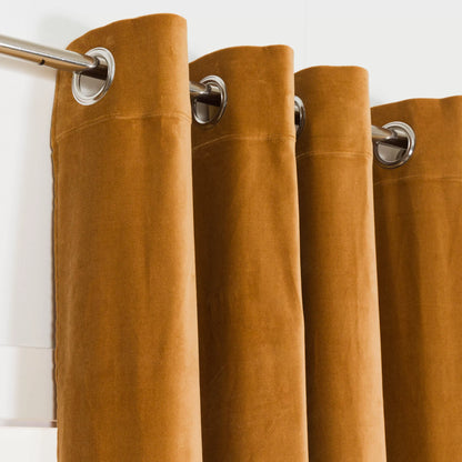 cortina de veludo de algodão