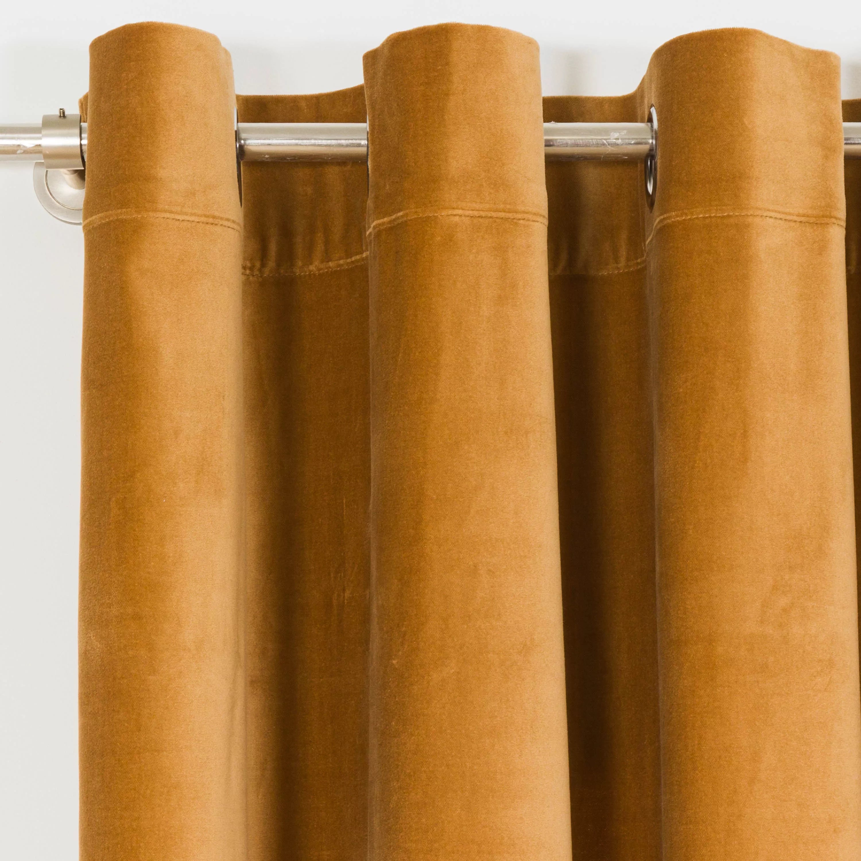 cortina de veludo de algodão