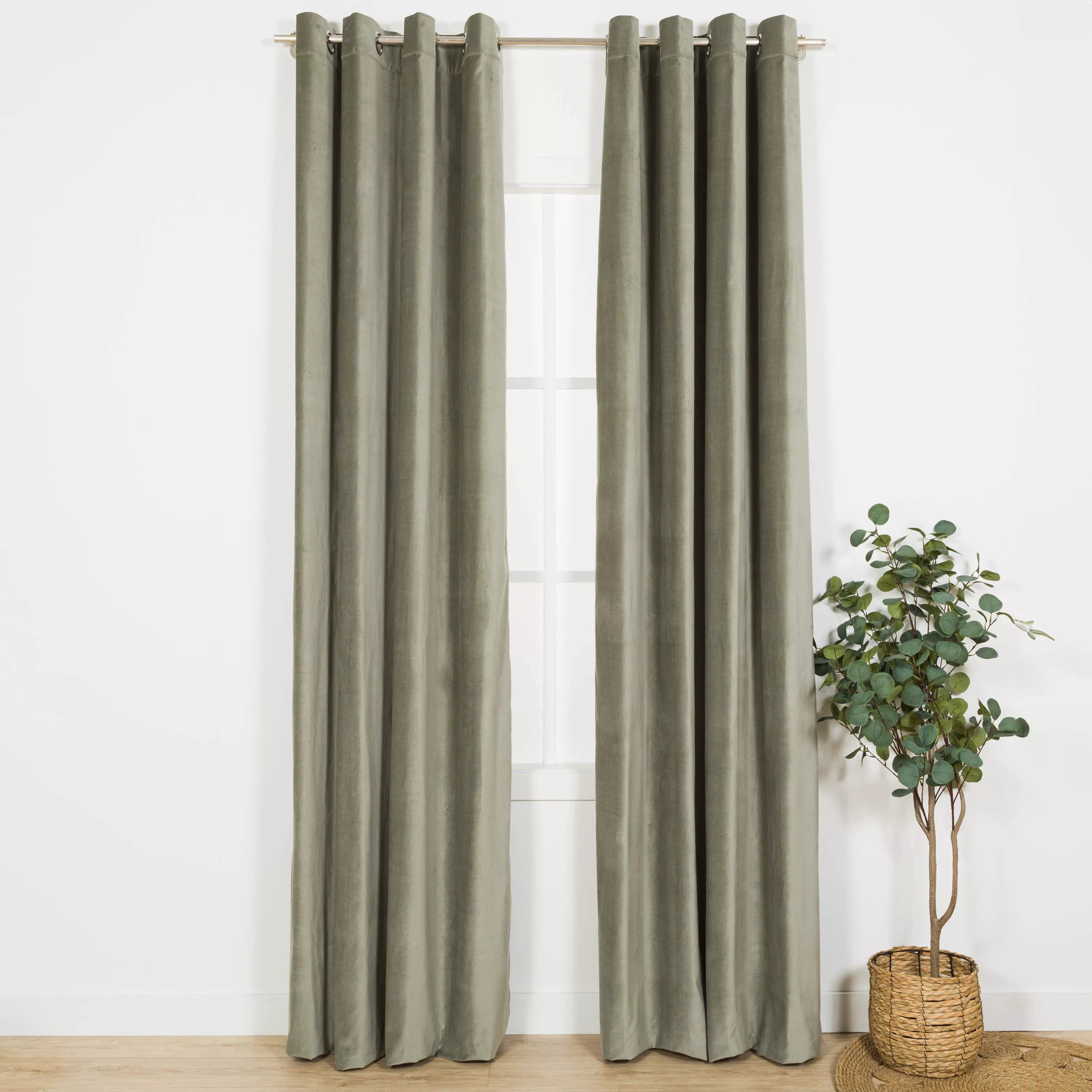 cortina de veludo de algodão