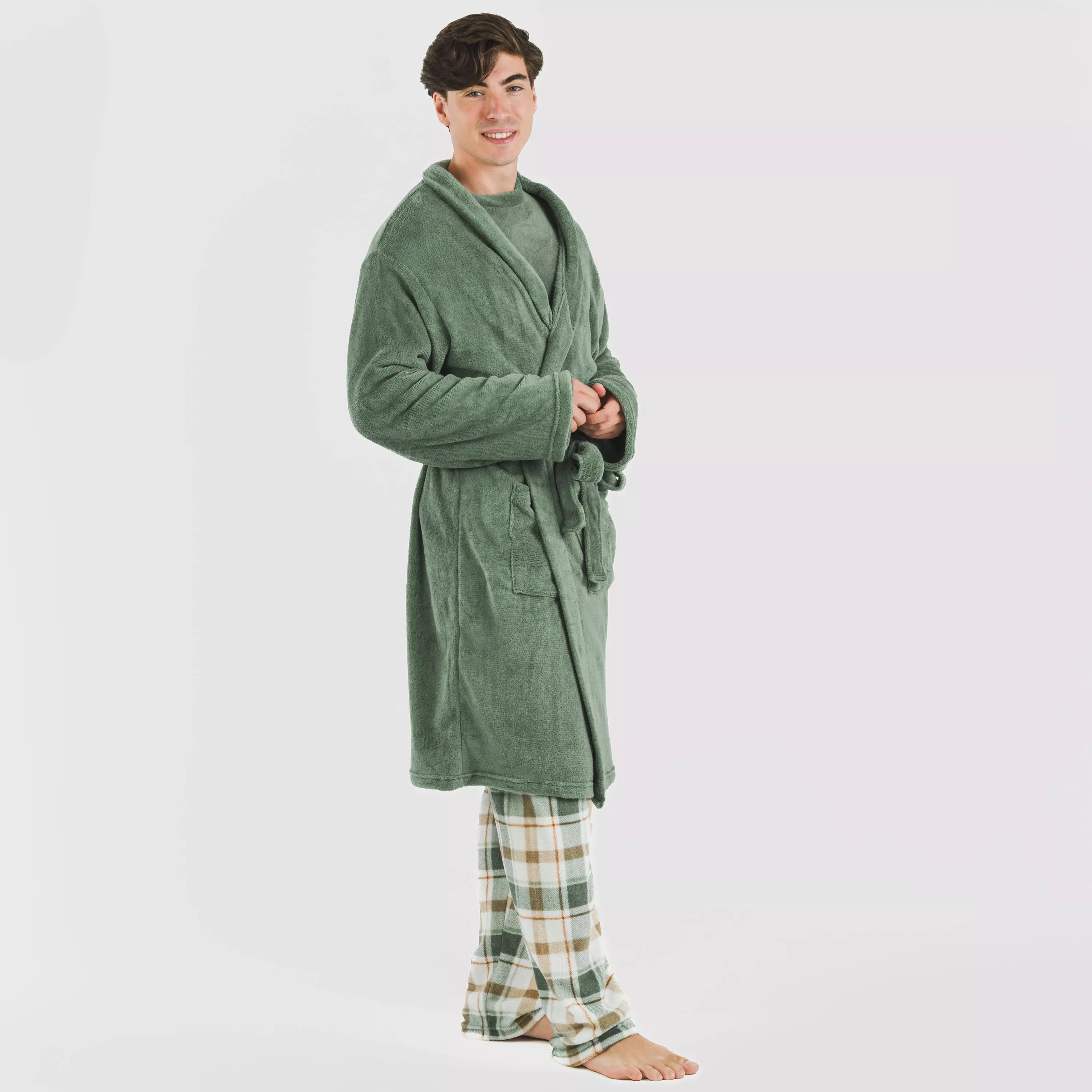 Roupão masculino coral