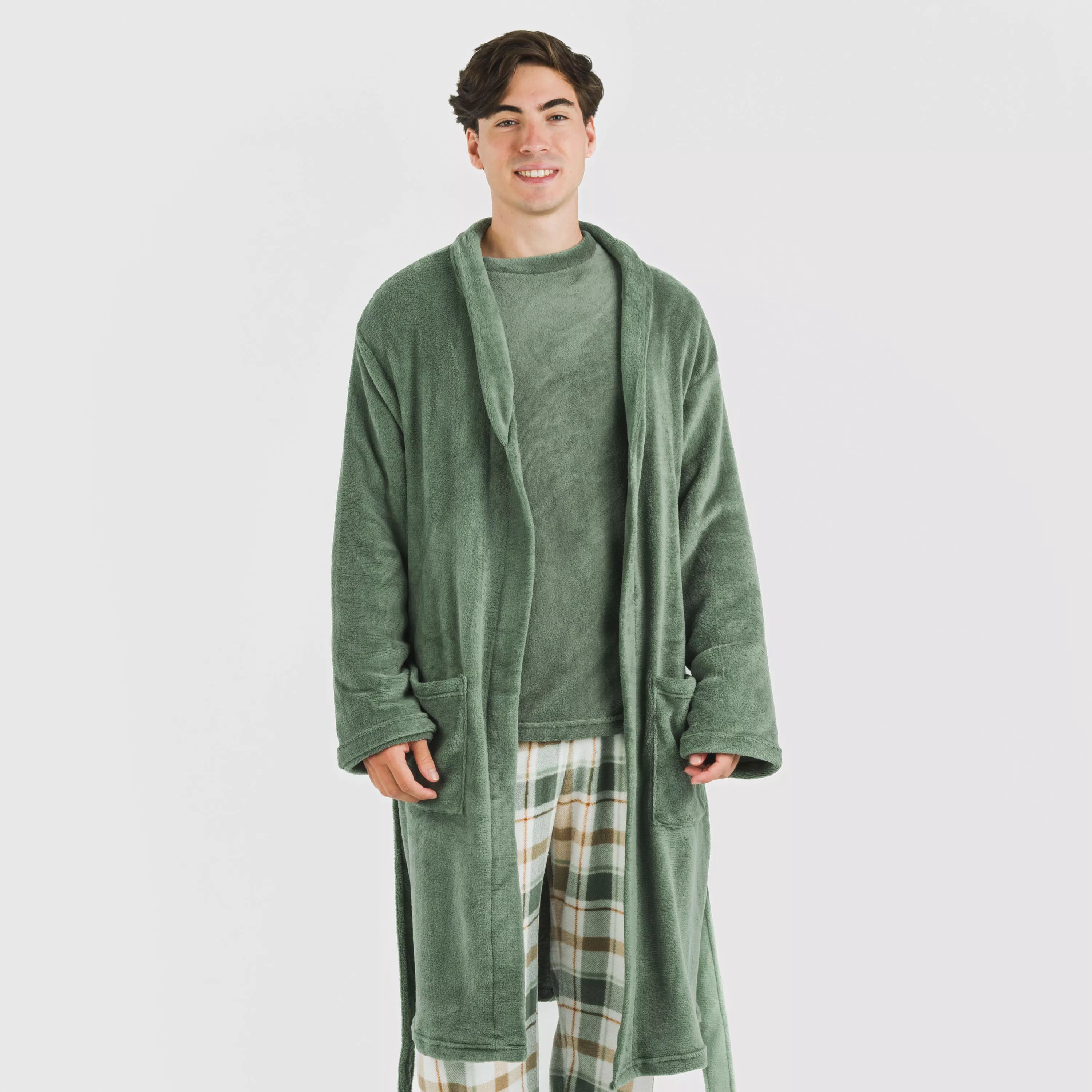 Roupão masculino coral