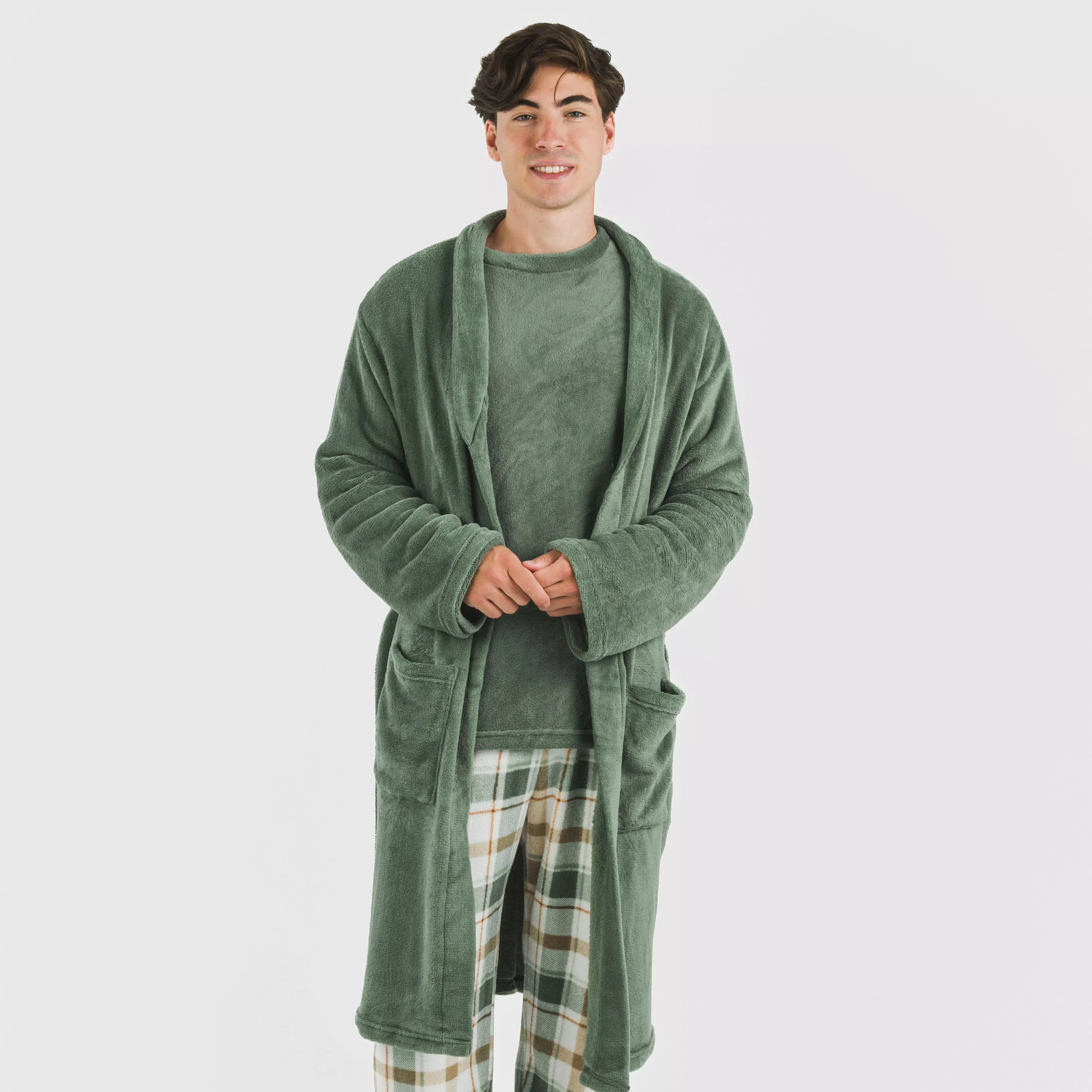 Roupão masculino coral