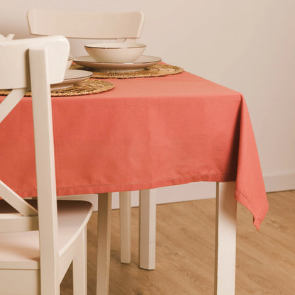 Toalha de mesa lisa de algodão resistente a manchas