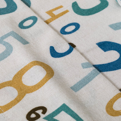 Conjunto de lençóis de flanela com números