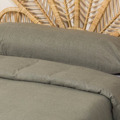 CAPA DE EDREDOM DE FLANELA LISA