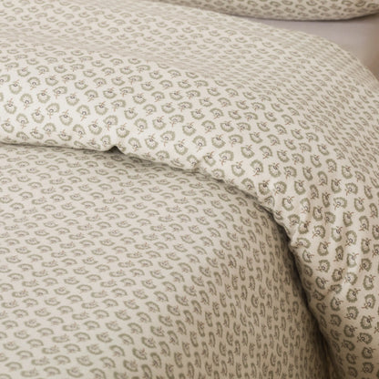 Capa de edredão flanela Diana verde tiffany