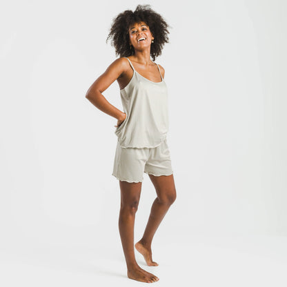 Pijama feminino de alças finas e macio da Susanita Arena