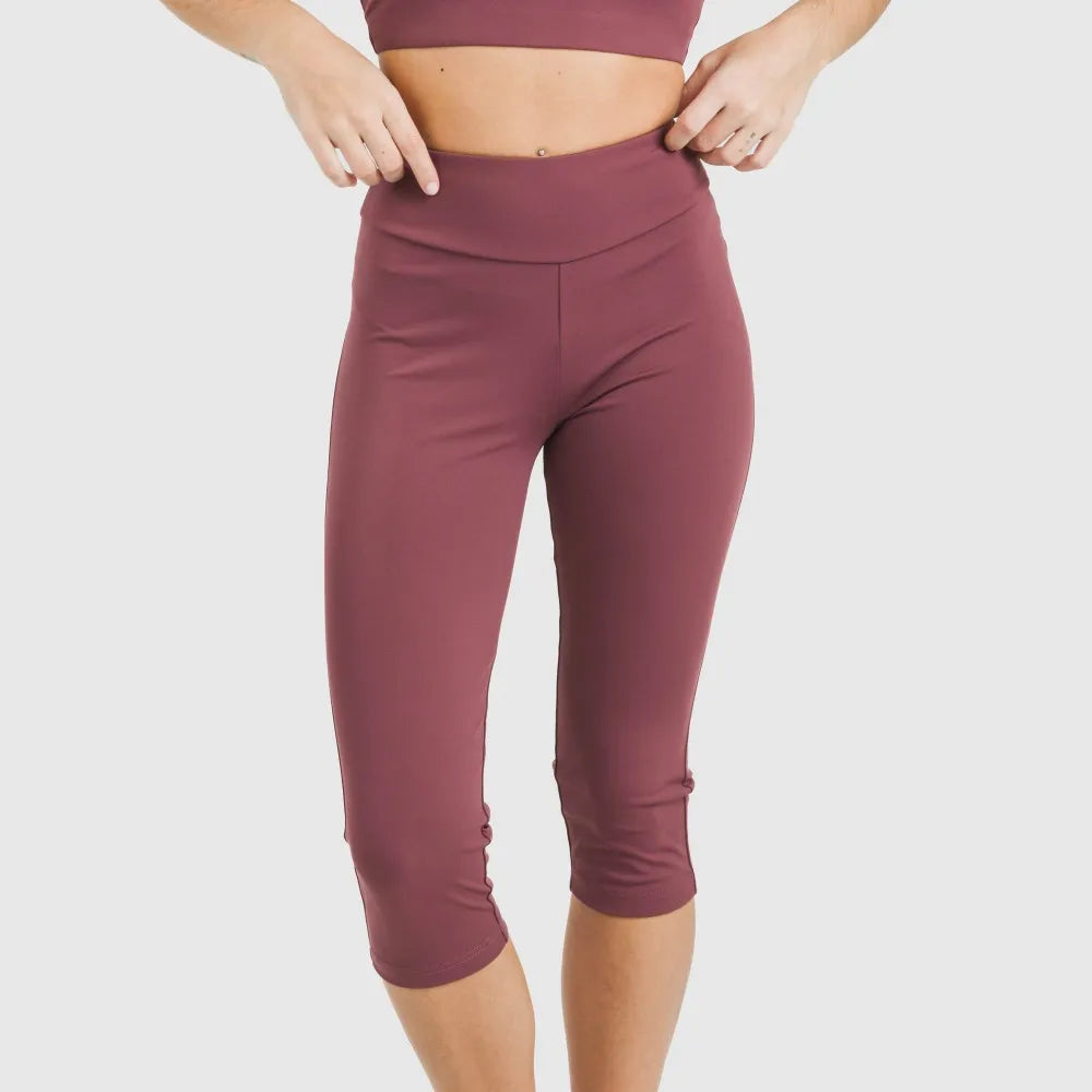 Calça legging midi esportiva técnica Liso