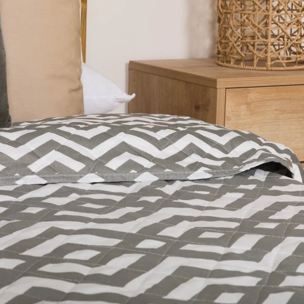 Colcha bouti Nela verde seco