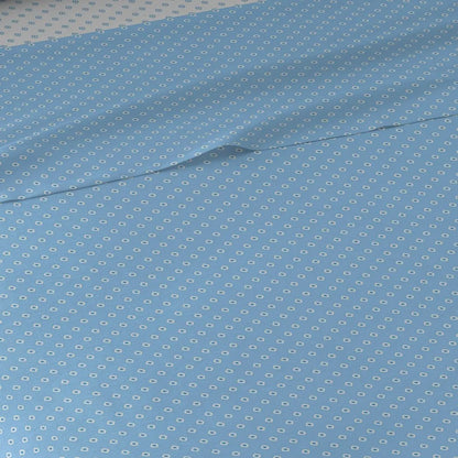 Jogo de lençóis de algodão Verso reversível azul indigo