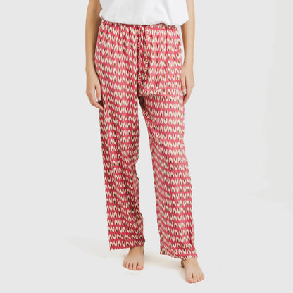 Calças de viscose Tana marsala