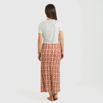 Falda midi soft Catania teja