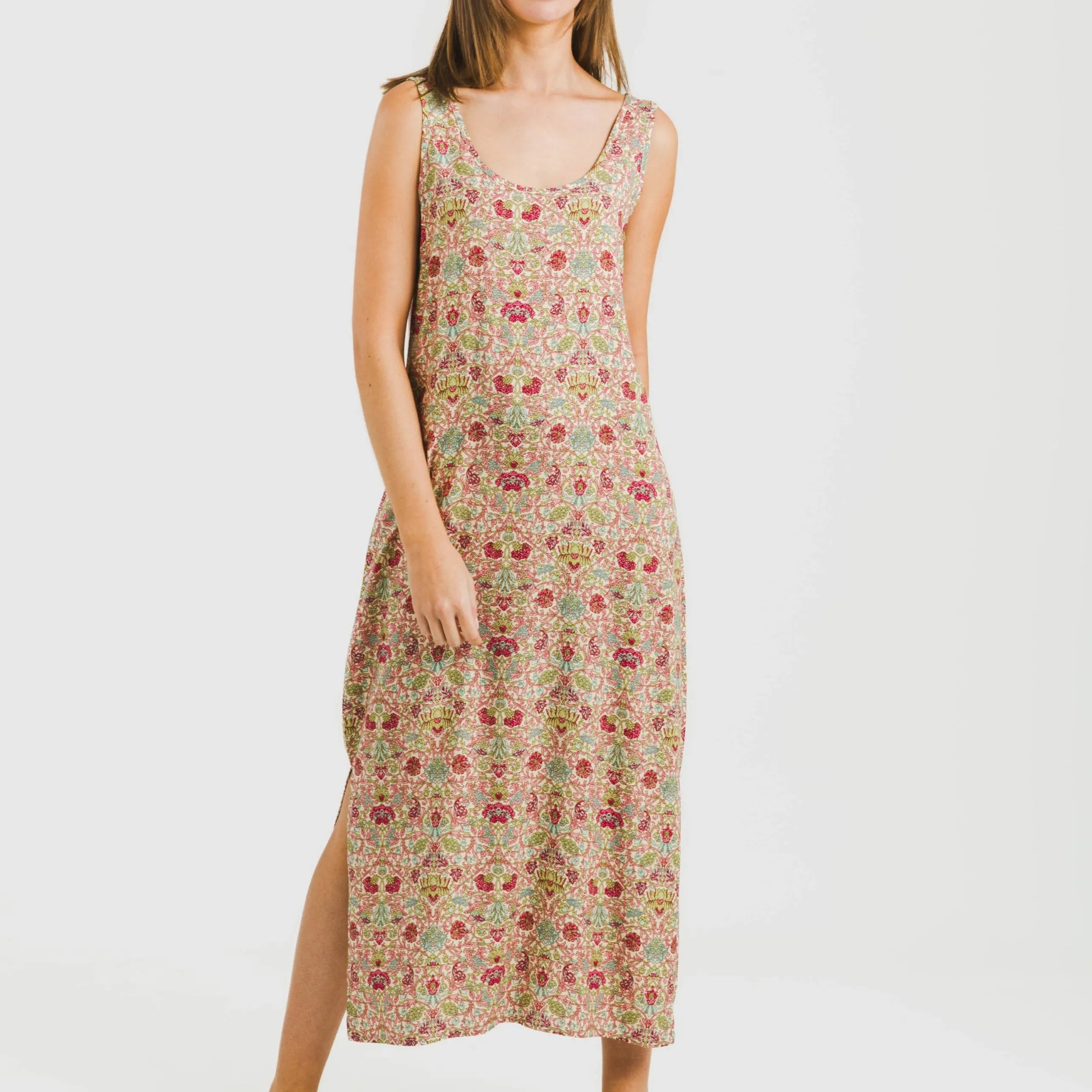 Vestido longo tomara que caia Jessica em viscose