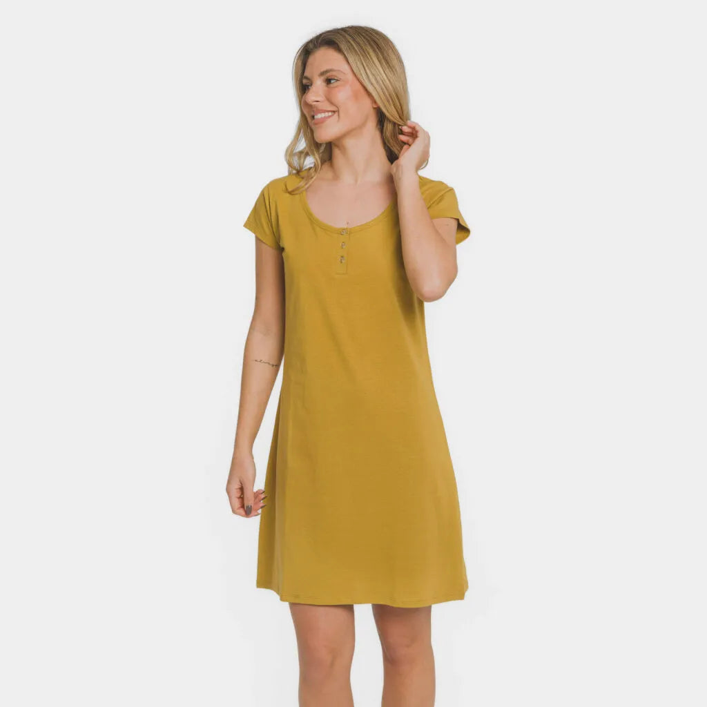 Blusa lisa de algodão