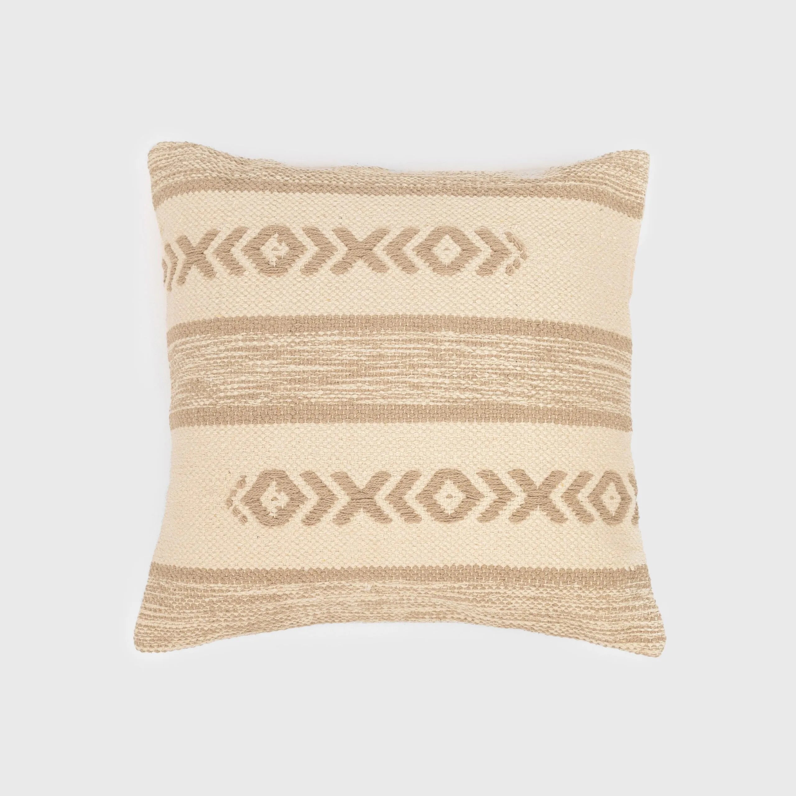 Almofada quadrada Burton em algodão, 45x45 cm - capa + enchimento