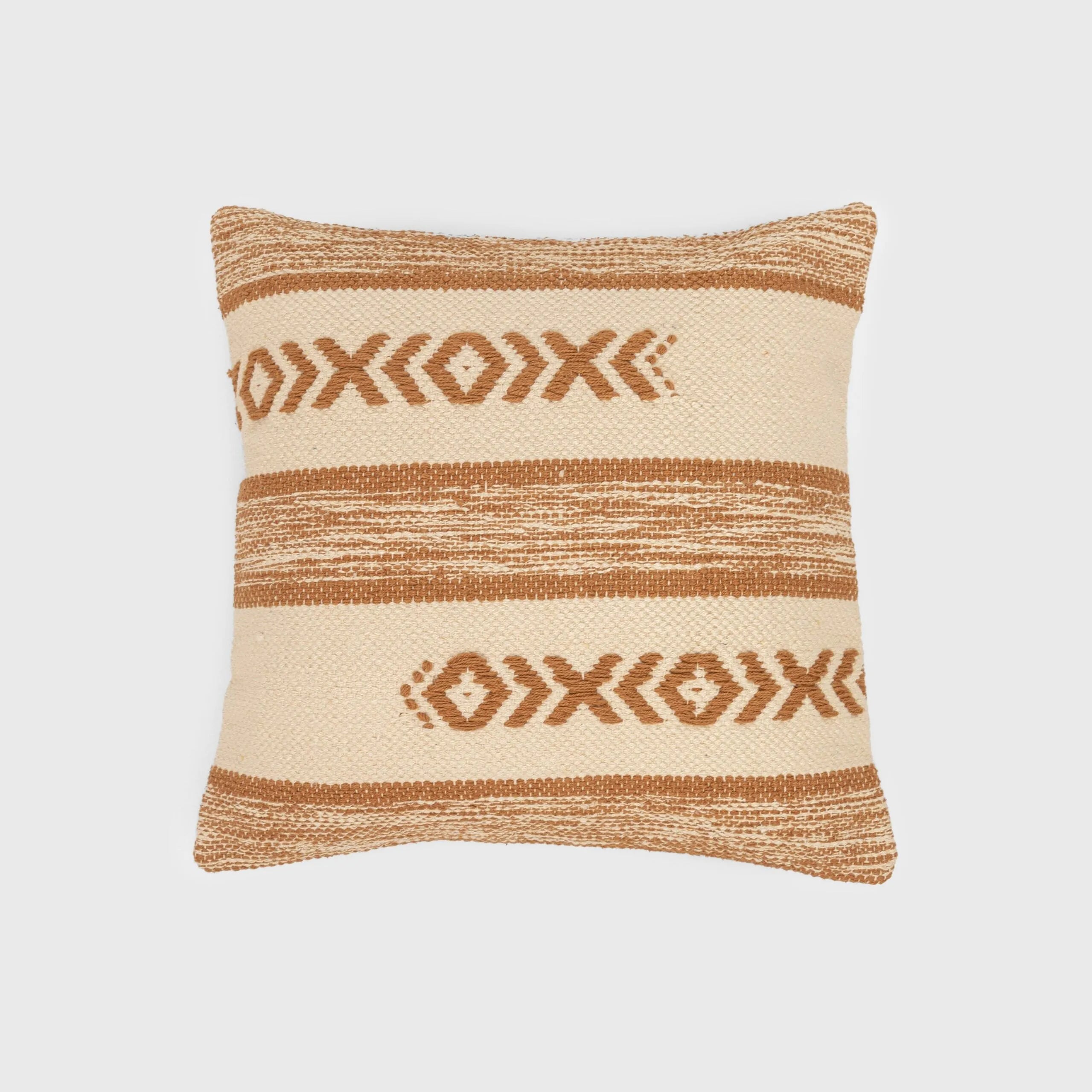 Almofada quadrada Burton em algodão, 45x45 cm - capa + enchimento