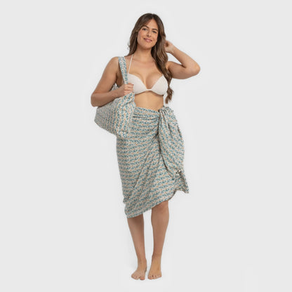 Toalha Pareô + Mochila Eloina