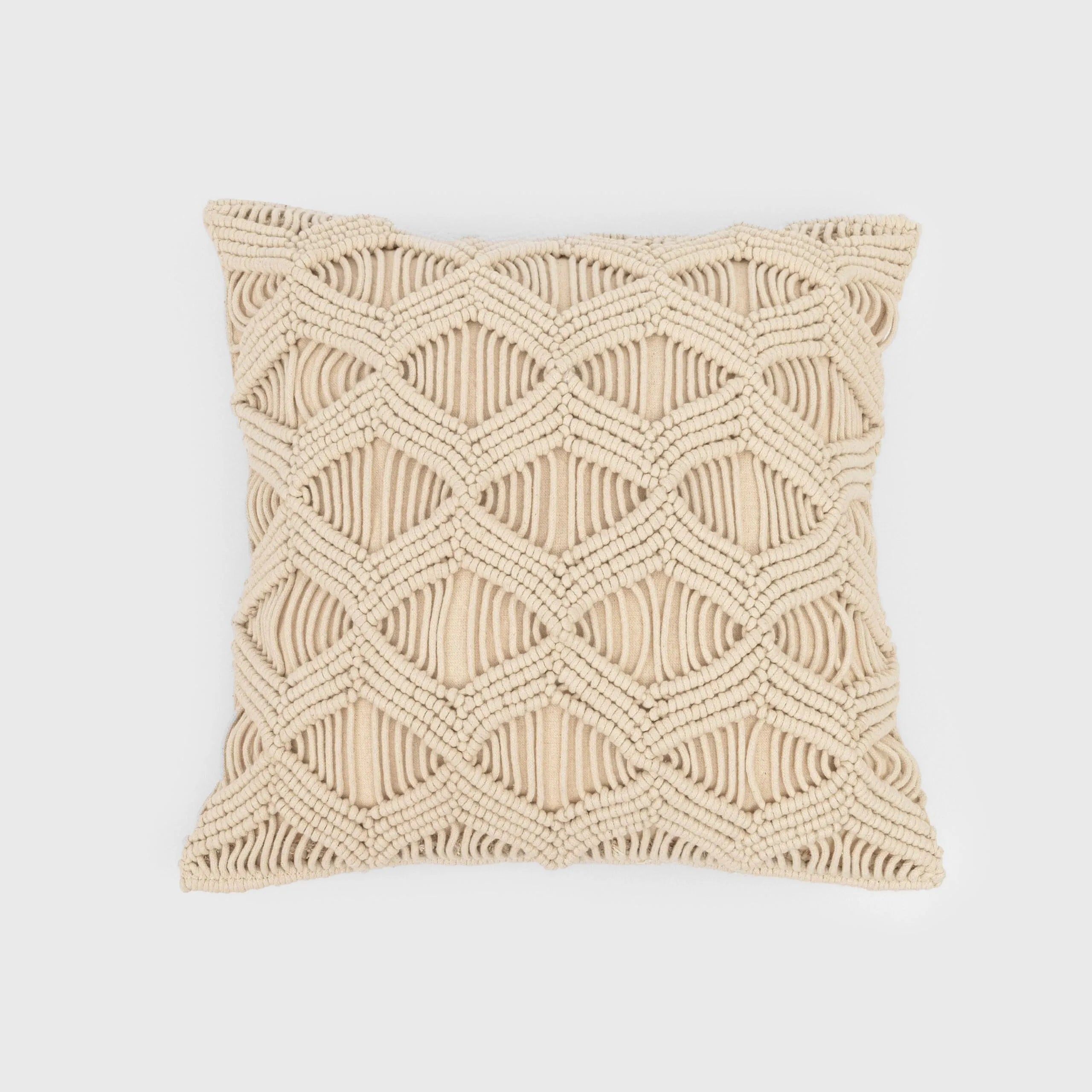 COJIN ALG MACRAME CHINI - FUNDA + RELLENO