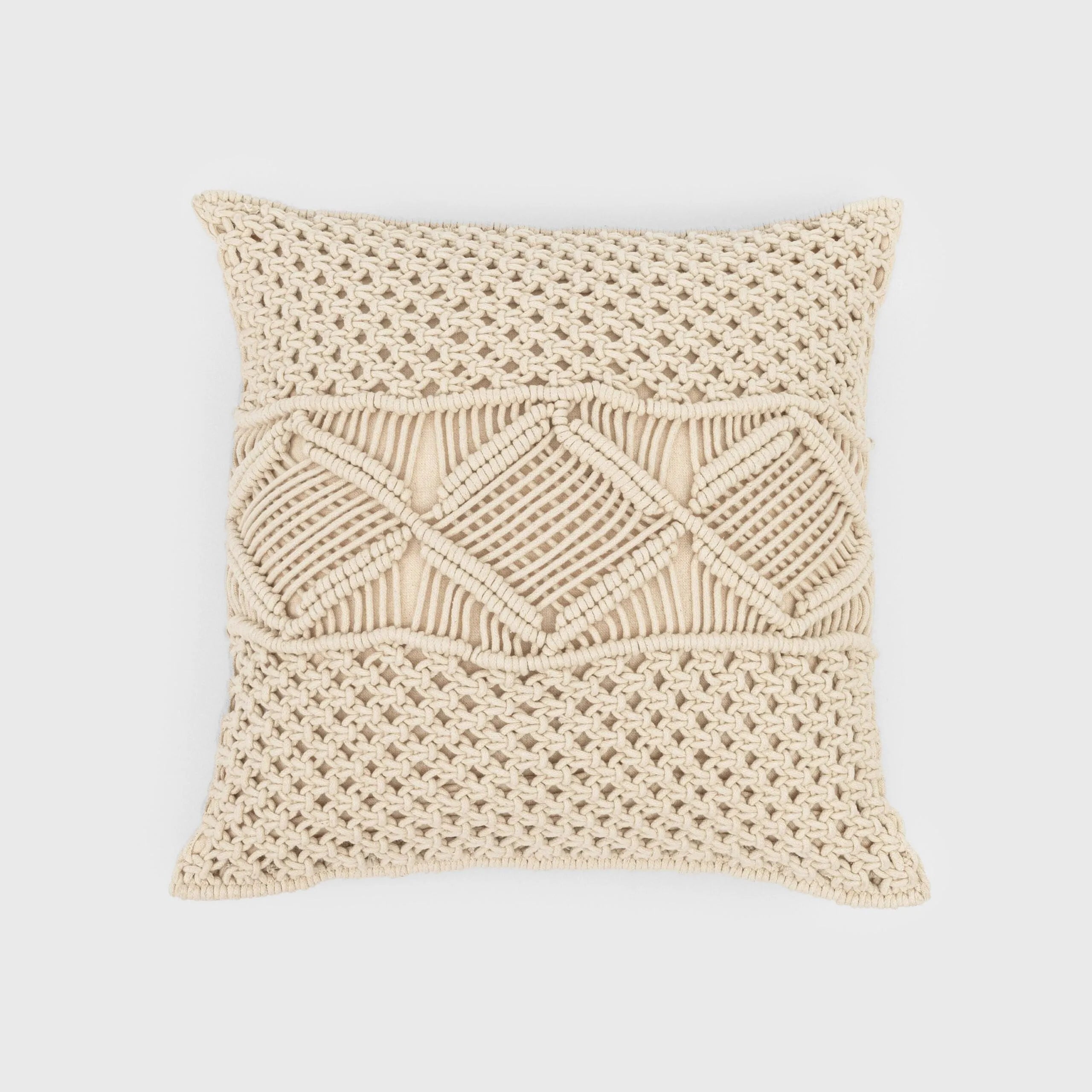 COJIN ALG MACRAME MEGARA - FUNDA + RELLENO