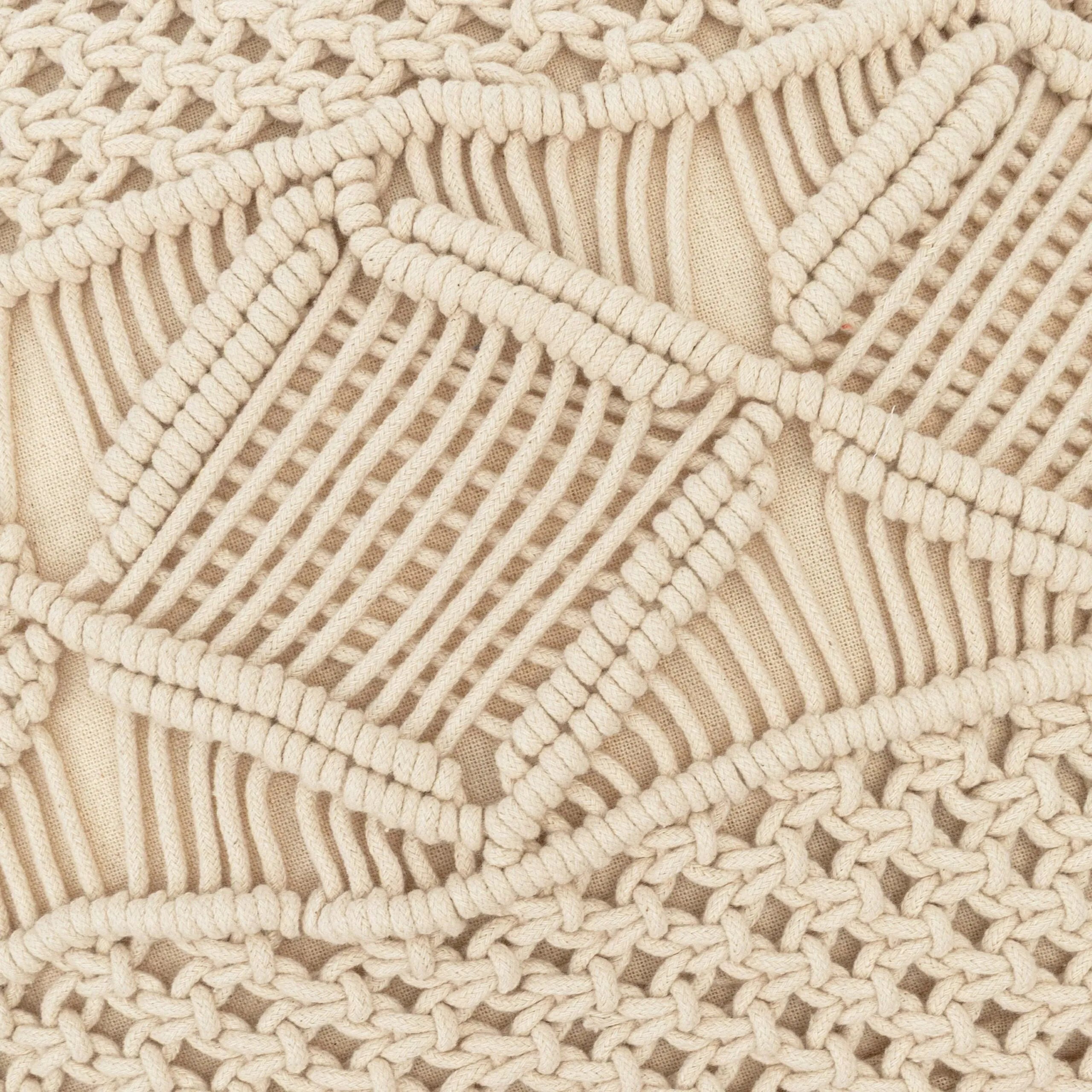 COJIN ALG MACRAME MEGARA - FUNDA + RELLENO