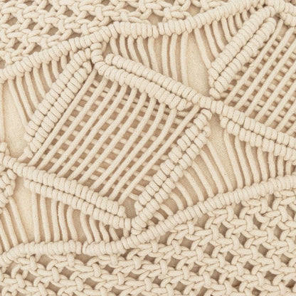 COJIN ALG MACRAME MEGARA - FUNDA + RELLENO