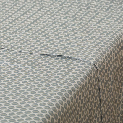 Conjunto de lençóis de algodão percal Dune Indigo