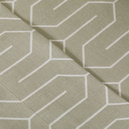 Jogo de lençóis de algodão percal verde Yolanda