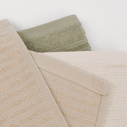 Conjunto de 3 panos de prato lisos de algodão