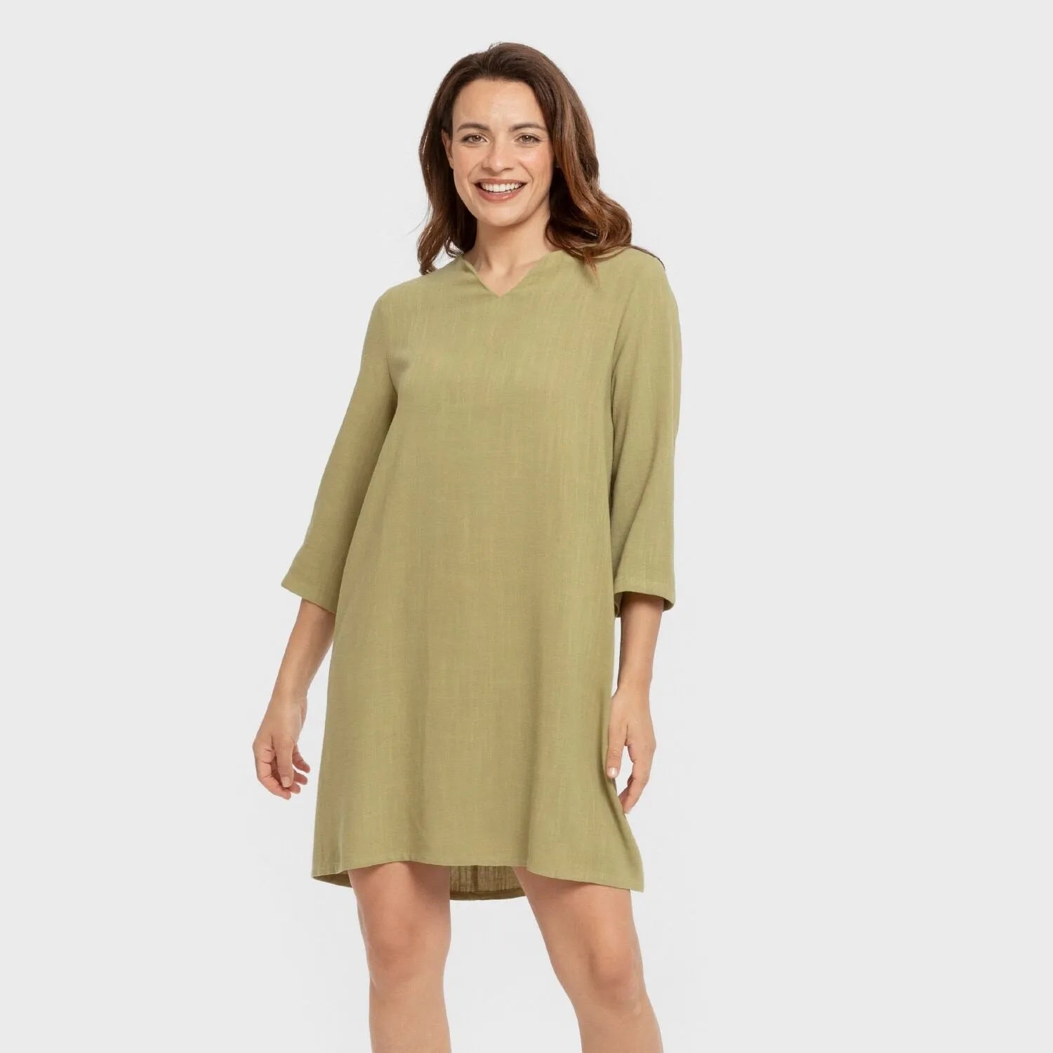 Camisola lisa de linho para mulheres