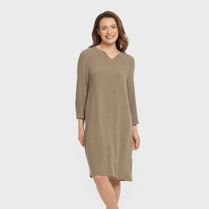 Camisola lisa de linho para mulheres