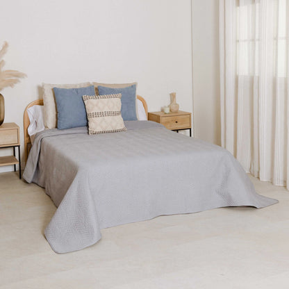 Colcha bouti lisa efecto desgastado
