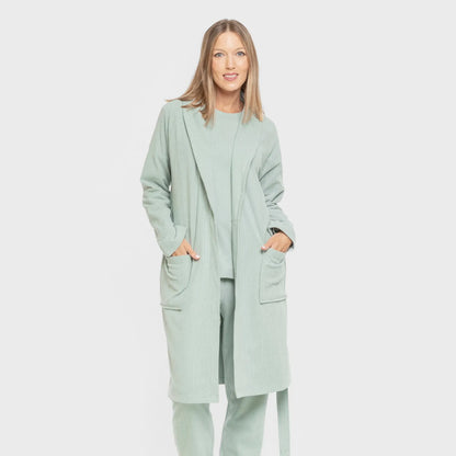 ROBE RIB WIDE LISTRADO SOLTO