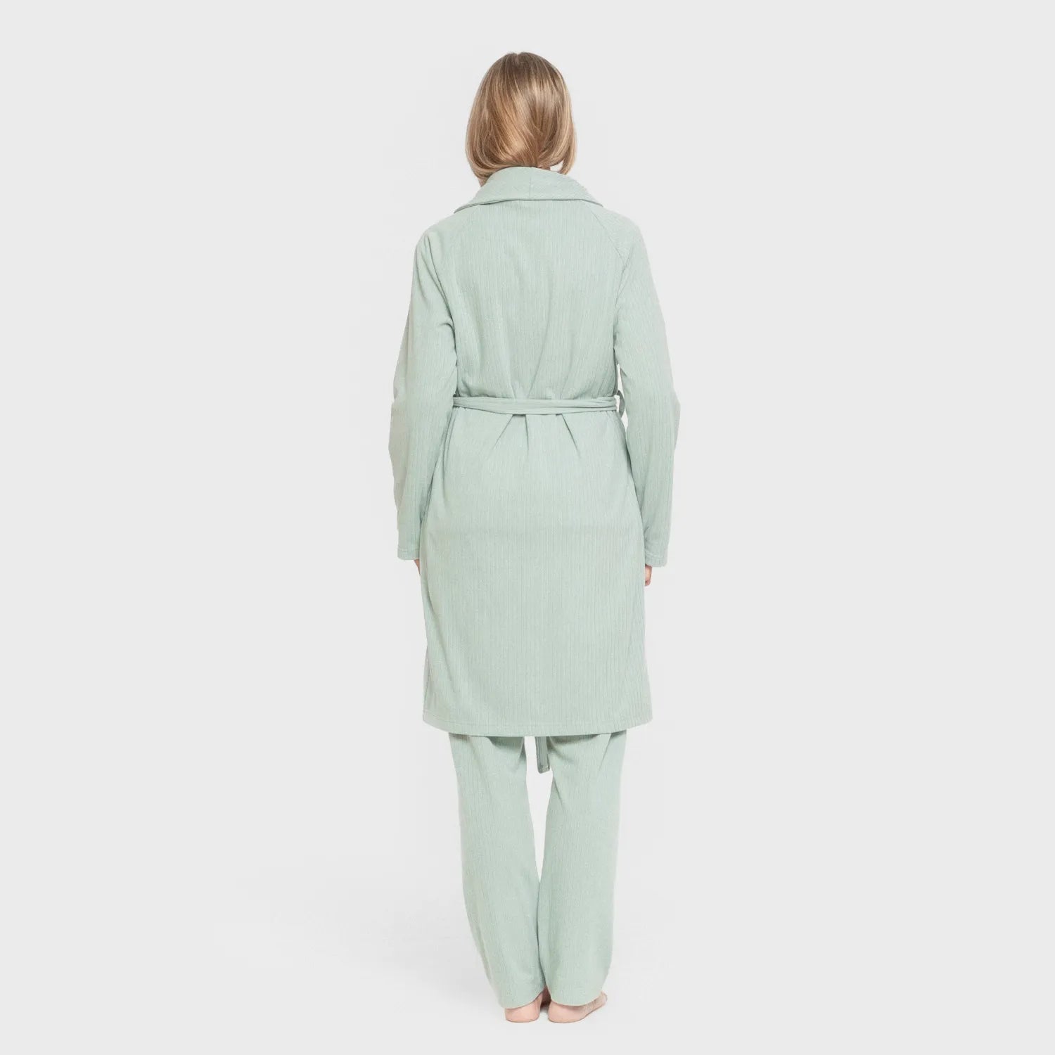 ROBE RIB WIDE LISTRADO SOLTO