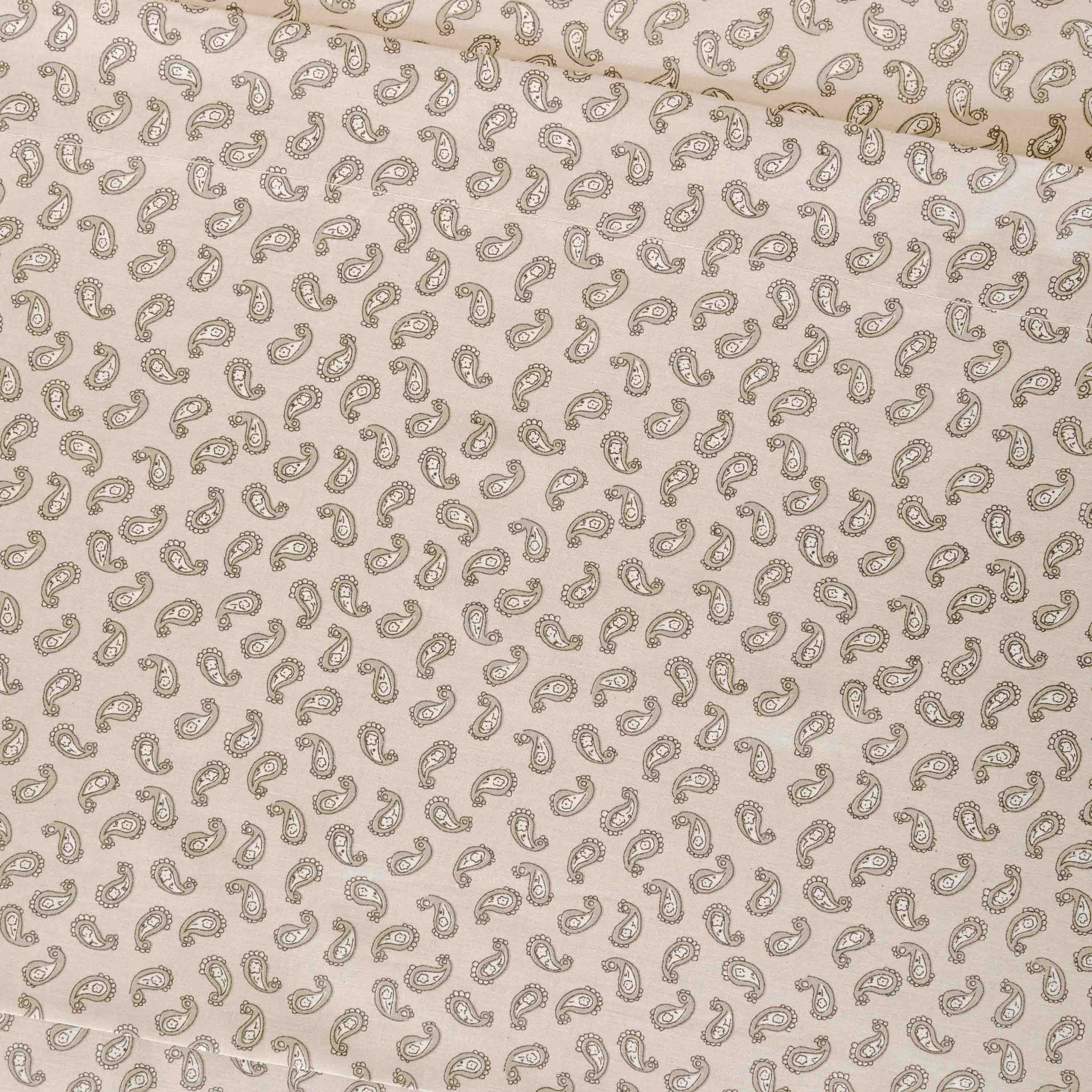 Jogo de lençóis de algodão verde-pimenta seco - taupe