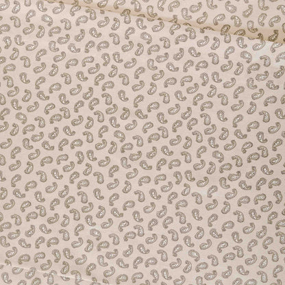 Jogo de lençóis de algodão verde-pimenta seco - taupe