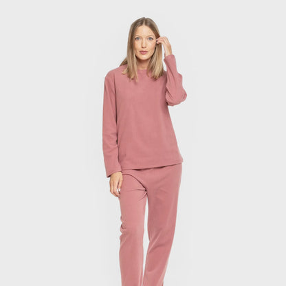 Pijama Raya Ancha Marsala com nervuras