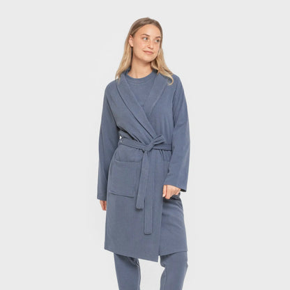 ROBE RIB WIDE LISTRADO SOLTO