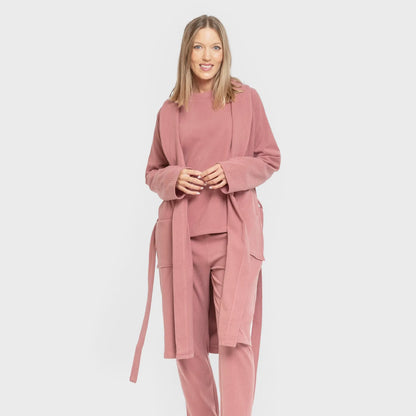 ROBE RIB WIDE LISTRADO SOLTO