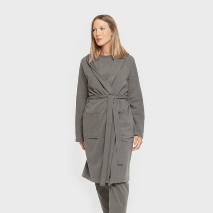 ROBE RIB WIDE LISTRADO SOLTO