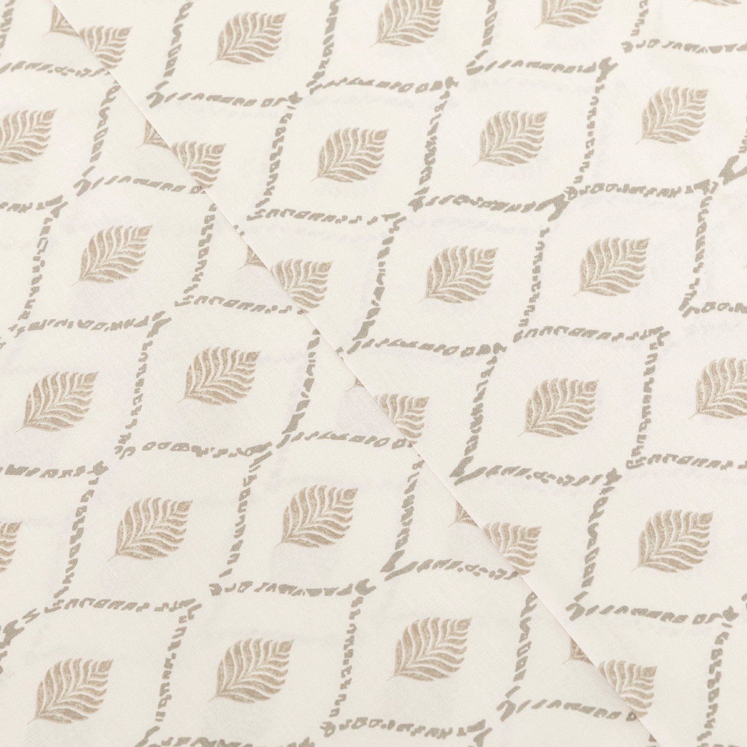 Conjunto de lençóis de algodão Charleston na cor taupe