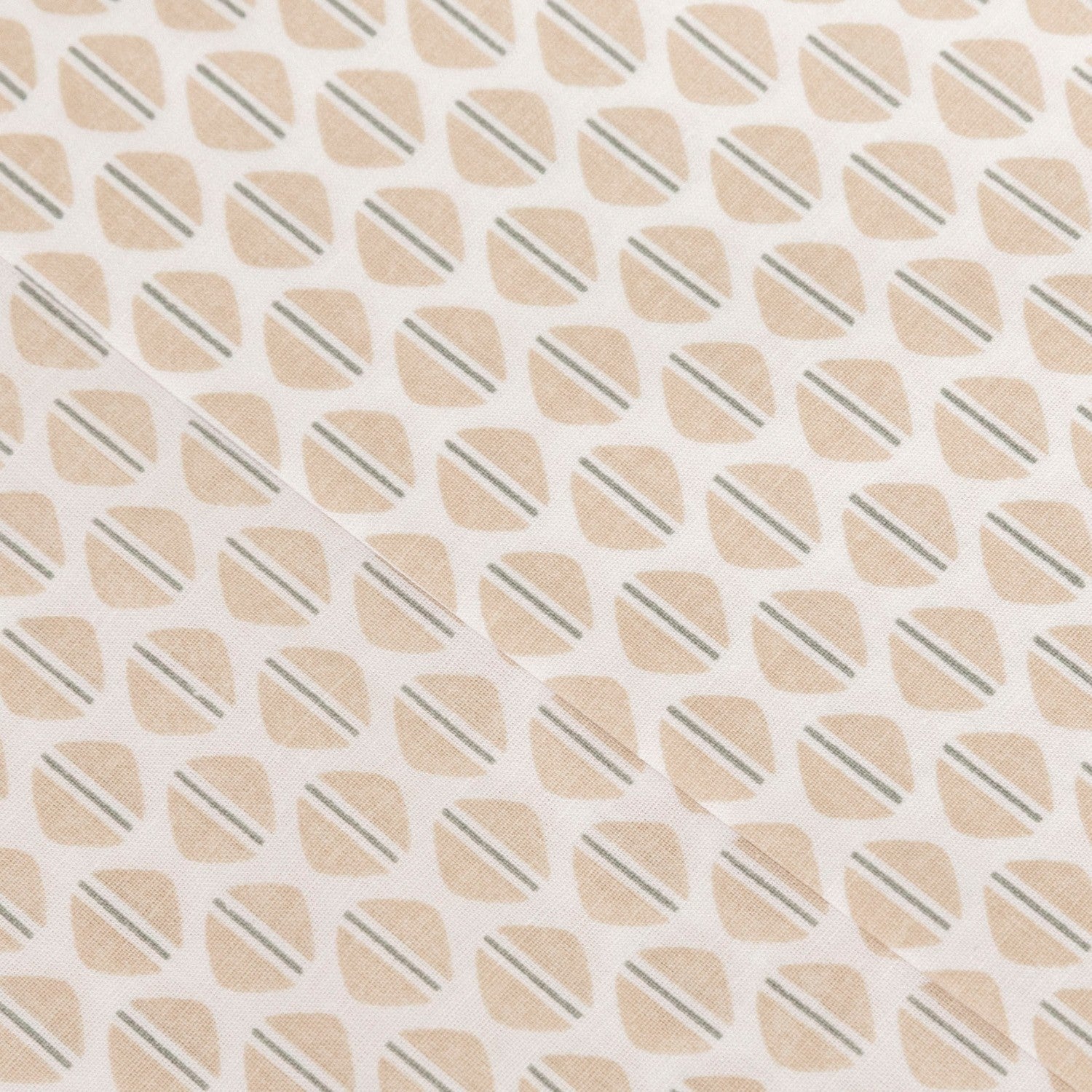 Conjunto de lençóis de algodão percal cor taupe duna